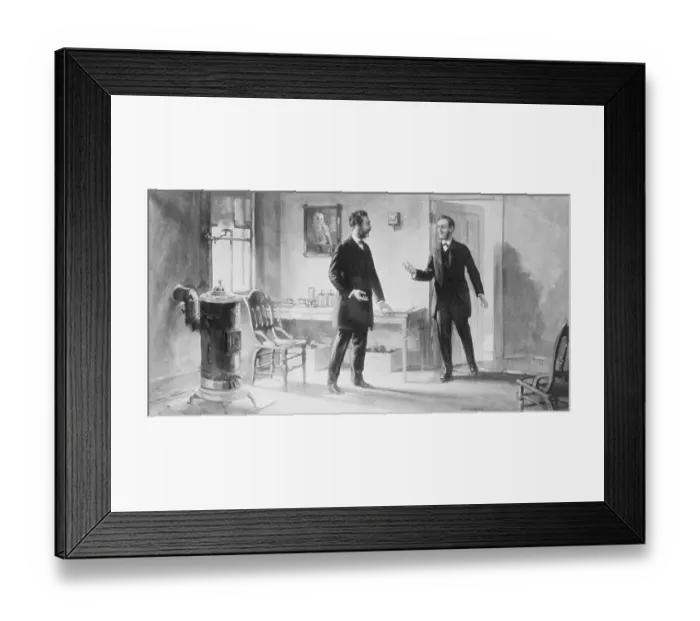 Framed Print : Painting of Alexander Graham Bell and Thomas A. Watson Framed Print : Painting of Alexander Graham Bell and Thomas A. Watson