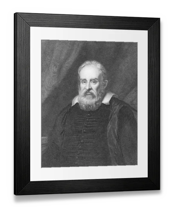 Framed Print : Galilei Galileo in Portrait Framed Print : Galilei Galileo in Portrait