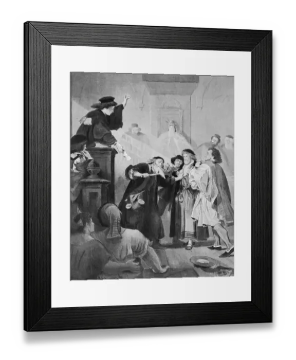 Framed Print : Trial Scene from Merchant of Venice by Shakespeare Framed Print : Trial Scene from Merchant of Venice by Shakespeare