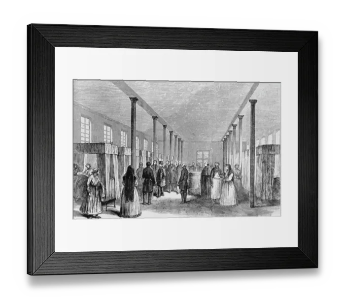 Framed Print : Napoleon III Visiting Hospital Framed Print : Napoleon III Visiting Hospital