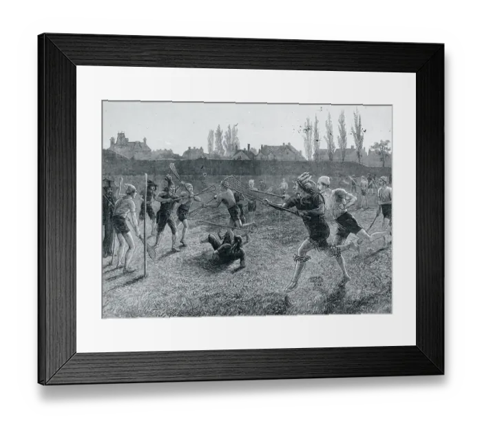Framed Print : Teams Competing in Lacrosse Framed Print : Teams Competing in Lacrosse