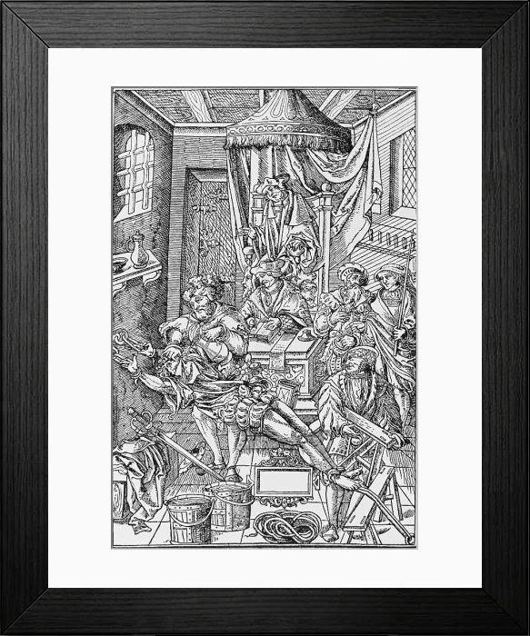 Framed Print : Medieval Law Court Framed Print : Medieval Law Court