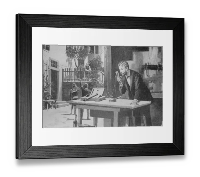Framed Print : Portrait of German Physicist Johann Philipp Reis Framed Print : Portrait of German Physicist Johann Philipp Reis