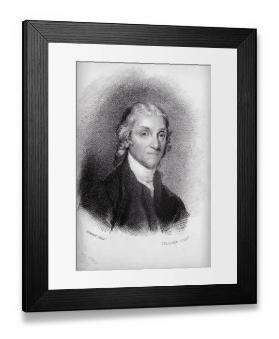 Framed Print : English Clergyman Joseph Priestly Framed Print : English Clergyman Joseph Priestly