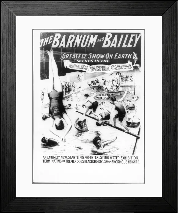 Framed Print : Poster Advertisement for Barnum Bailey Greatest Show on Earth Framed Print : Poster Advertisement for Barnum Bailey Greatest Show on Earth