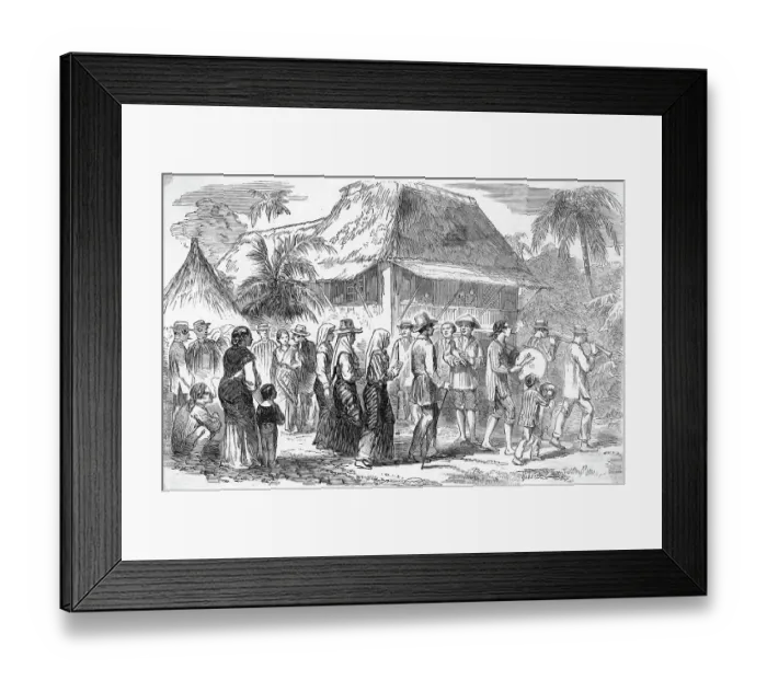 Framed Print : Manillan Marriage Ceremony in Progress