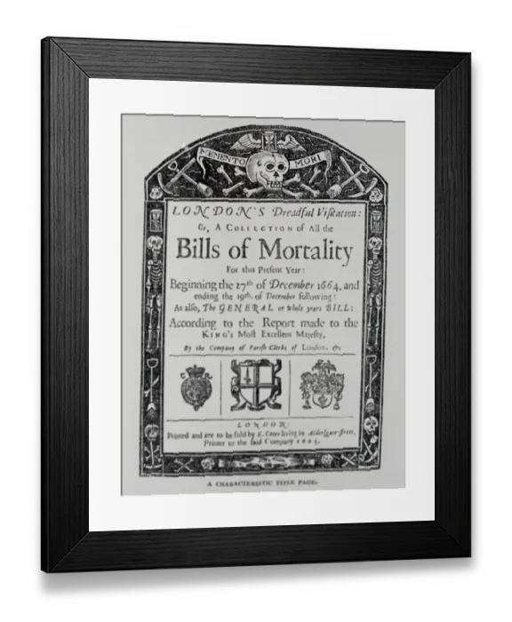 Framed Print : Display of the Bills of Morality Titlepage Framed Print : Display of the Bills of Morality Titlepage