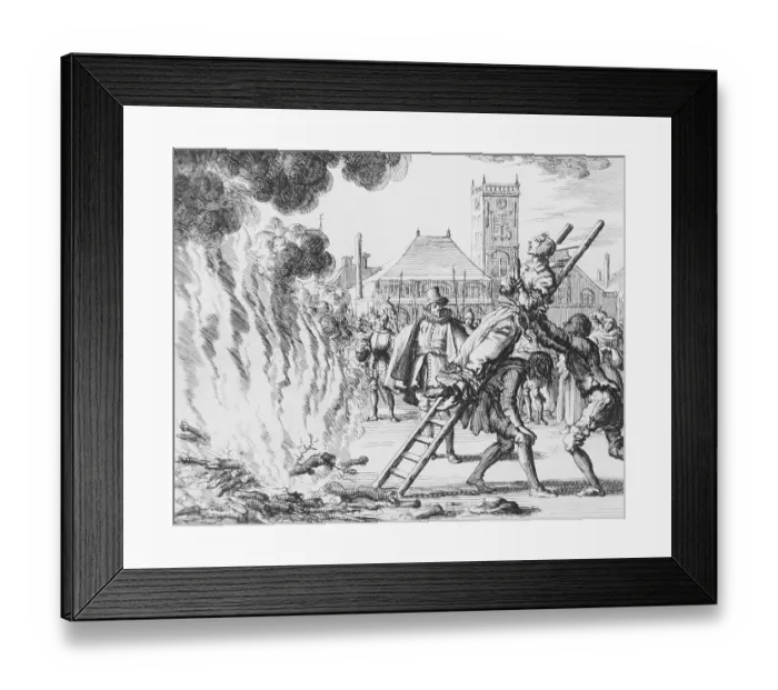 Framed Print : Anneken Hendriks Being Burned Alive Framed Print : Anneken Hendriks Being Burned Alive