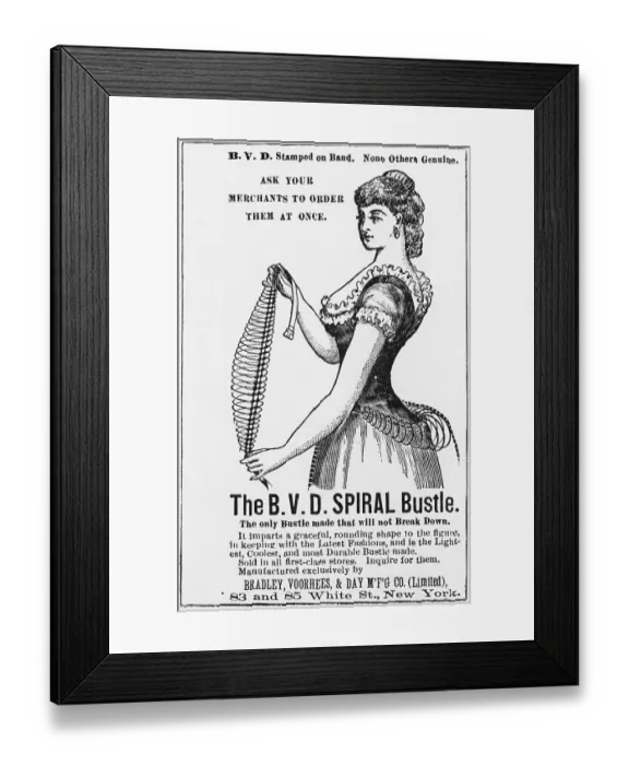 Framed Print : Clothing Advertisement from 1800s Framed Print : Clothing Advertisement from 1800s