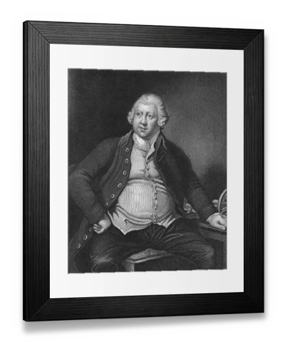 Framed Print : Engraving of Sir Richard Arkwright Framed Print : Engraving of Sir Richard Arkwright