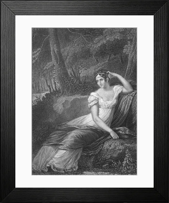 Framed Print : Empress Josephine of France Lounging Framed Print : Empress Josephine of France Lounging