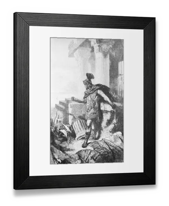Framed Print : Gaius Marius Among Ruins of Carthage Framed Print : Gaius Marius Among Ruins of Carthage