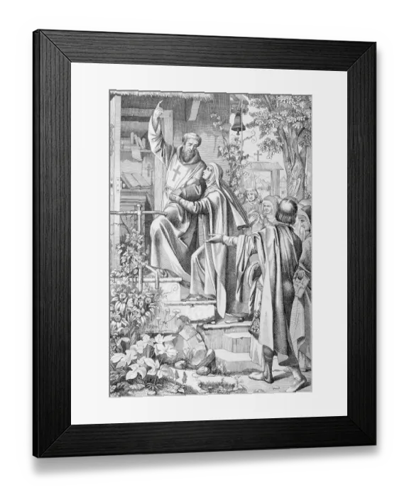 Framed Print : French Philosopher Peter Abelard Framed Print : French Philosopher Peter Abelard
