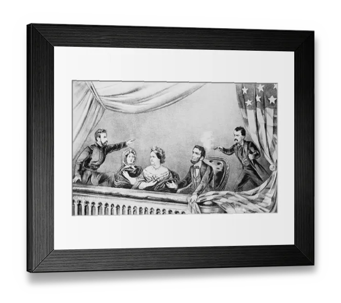 Framed Print : The Assassination of President Abraham Lincoln Framed Print : The Assassination of President Abraham Lincoln