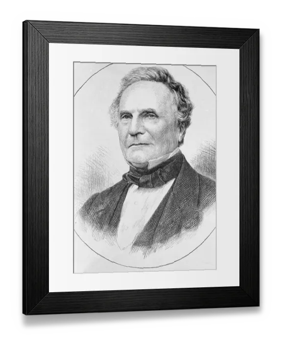 Framed Print : Portrait of Charles Babbage