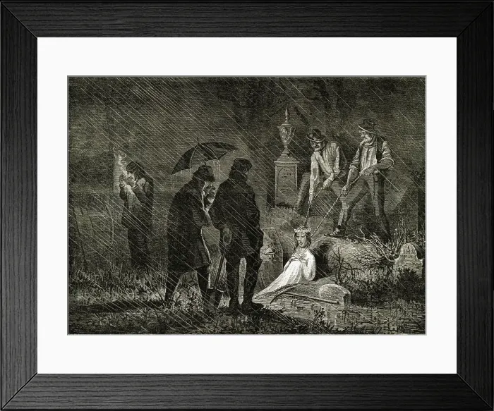 Framed Print : Thieves Snatching Body From Graves Framed Print : Thieves Snatching Body From Graves