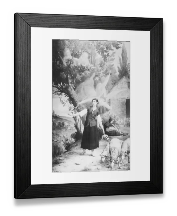 Framed Print : Joan of Arc Having Vision