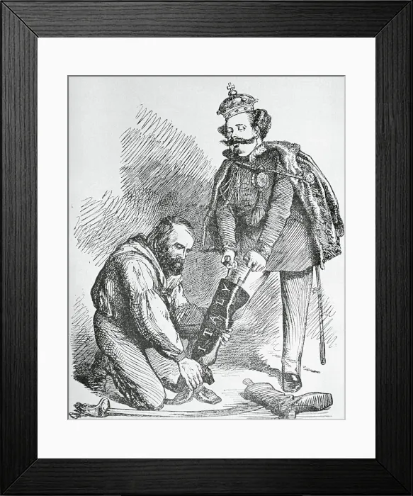 Framed Print : Giuseppe Garibaldi Kneeling Before Victor Emanuel Framed Print : Giuseppe Garibaldi Kneeling Before Victor Emanuel