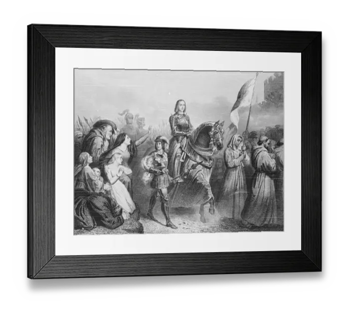 Framed Print : Sketching of Joan of Ark Framed Print : Sketching of Joan of Ark