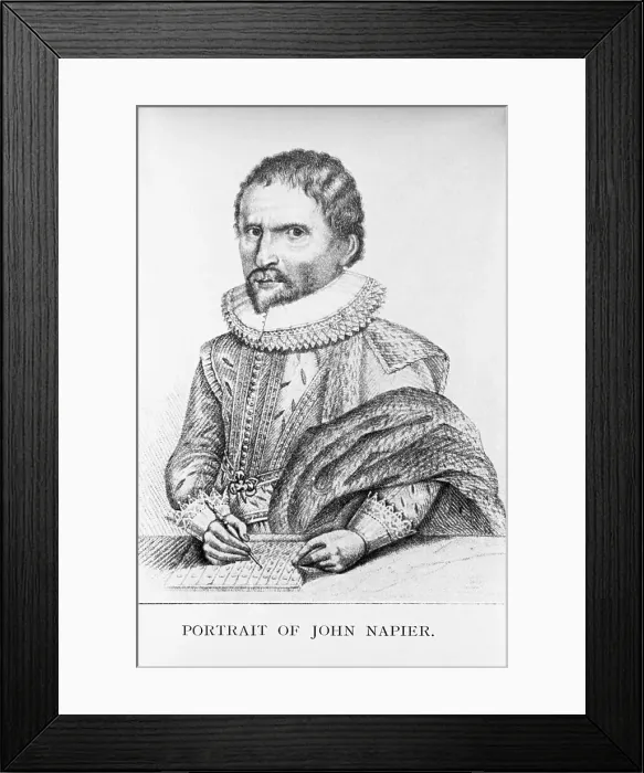 Framed Print : Portrait of John Napier Framed Print : Portrait of John Napier
