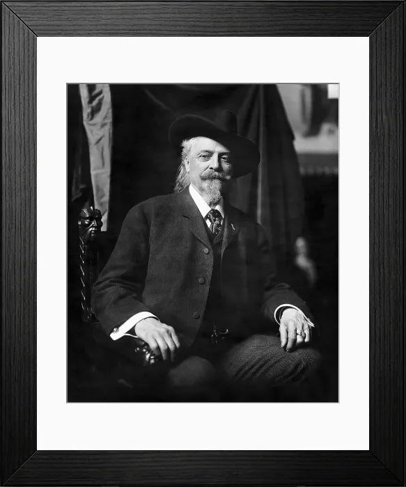 Framed Print : William (Buffalo Bill) Cody Seated Framed Print : William (Buffalo Bill) Cody Seated
