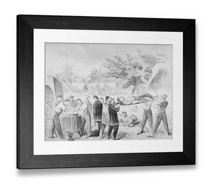 Framed Print : Soldiers Carrying Wounded Soldier Framed Print : Soldiers Carrying Wounded Soldier