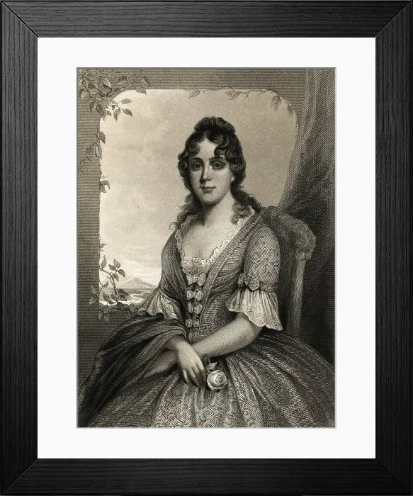 Framed Print : Portrait of Mrs Thomas M Randolph Framed Print : Portrait of Mrs Thomas M Randolph