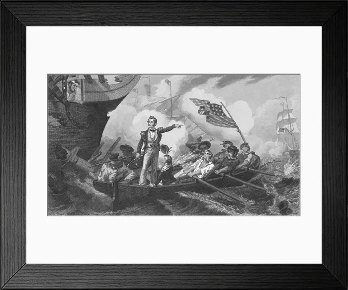 Framed Print : Oliver H. Perry Commanding Forces Framed Print : Oliver H. Perry Commanding Forces