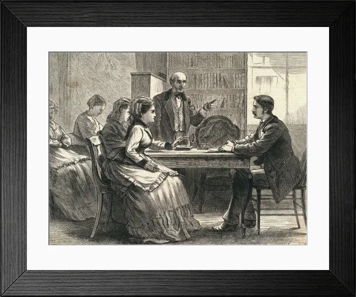 Framed Print : Women Workers Filing Complaint Framed Print : Women Workers Filing Complaint