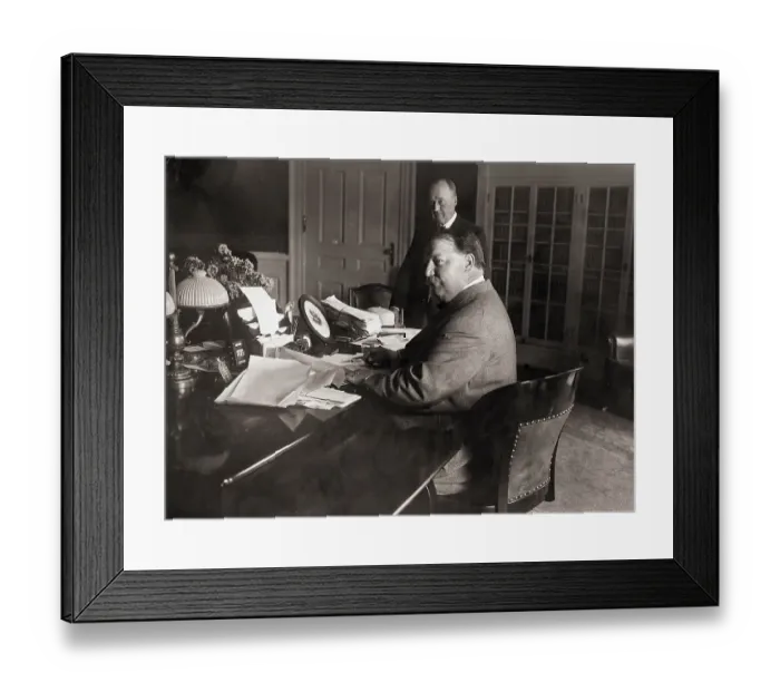 Framed Print : William Howard Taft At Desk Framed Print : William Howard Taft At Desk