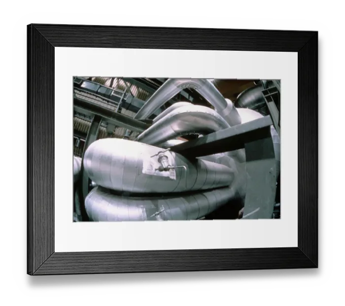 Framed Print : Pipes Feed Water To Nuclear Reactor Framed Print : Pipes Feed Water To Nuclear Reactor
