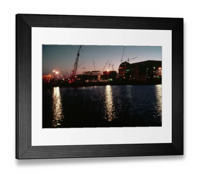 Framed Print : Nuclear Plant Silhouetted Against Sunset Framed Print : Nuclear Plant Silhouetted Against Sunset