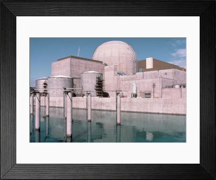Framed Print : Nuclear Reactor Reflected In Pond Framed Print : Nuclear Reactor Reflected In Pond