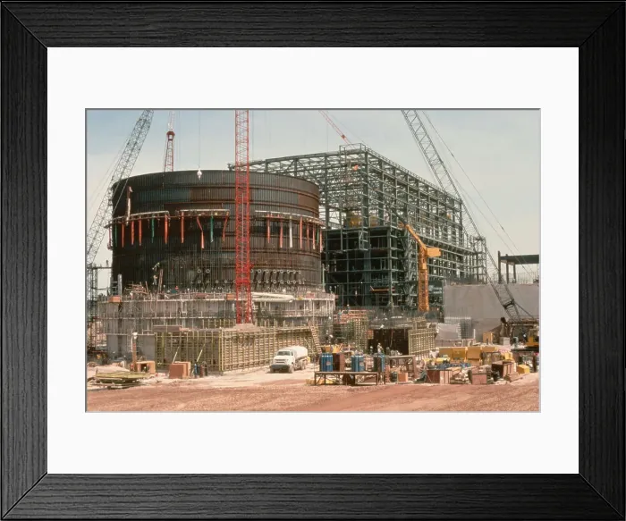 Framed Print : Lattice Of Steel Girders In Construction Framed Print : Lattice Of Steel Girders In Construction