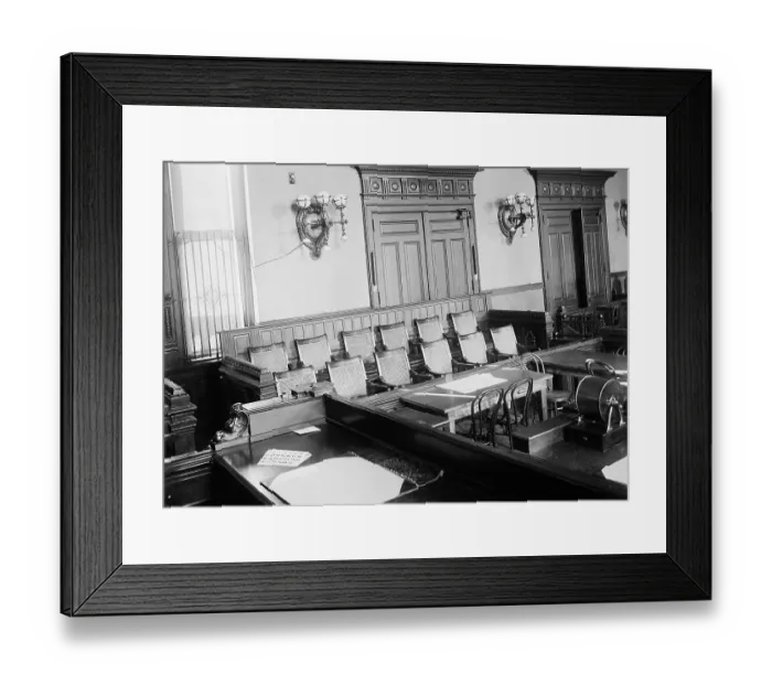 Framed Print : New York City Courtroom Framed Print : New York City Courtroom