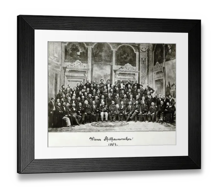Framed Print : Vienna Philharmonic Orchestra In 1864 Framed Print : Vienna Philharmonic Orchestra In 1864