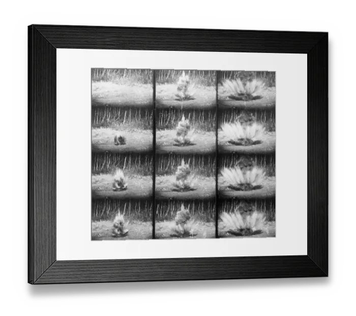 Framed Print : Action Series Of Mine Going Off Framed Print : Action Series Of Mine Going Off