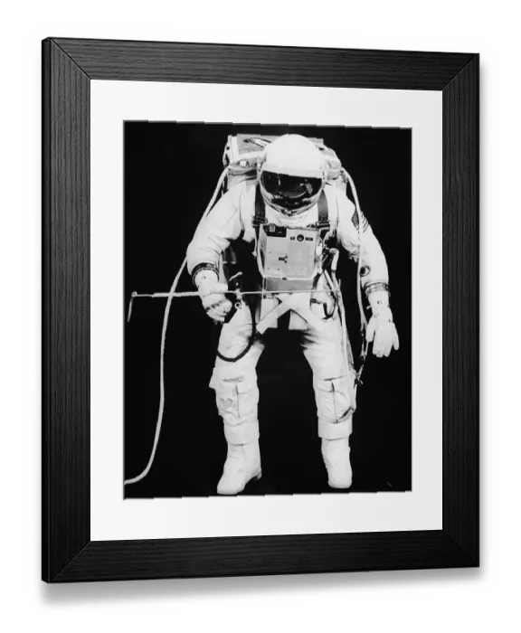 Framed Print : Man In Full Astronaut Gear / Facing Forwar Framed Print : Man In Full Astronaut Gear / Facing Forwar