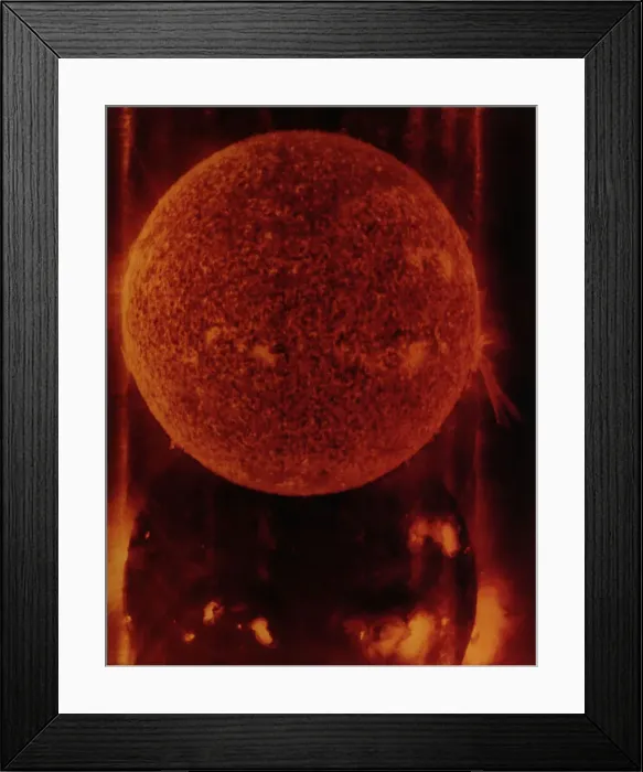 Framed Print : Solar Eruption Seen By Skylab Framed Print : Solar Eruption Seen By Skylab