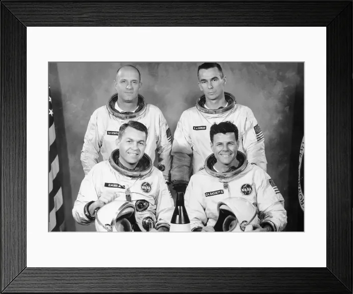 Framed Print : Formal Portrait Gemini 9 Astronauts Framed Print : Formal Portrait Gemini 9 Astronauts