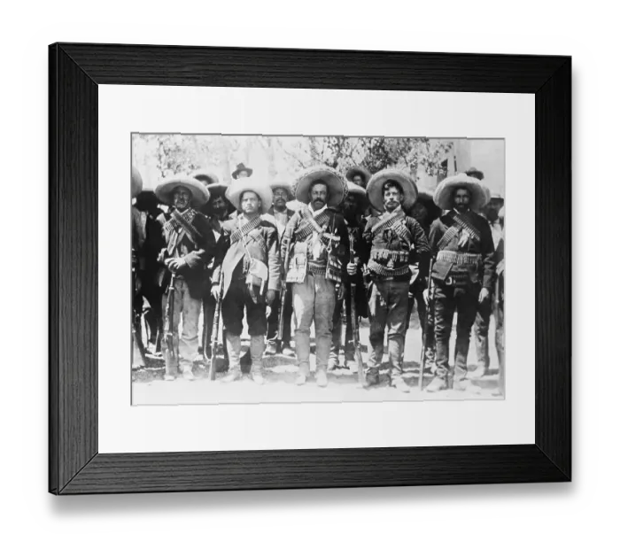 Framed Print : Pancho Villa &His Revolutionaries
