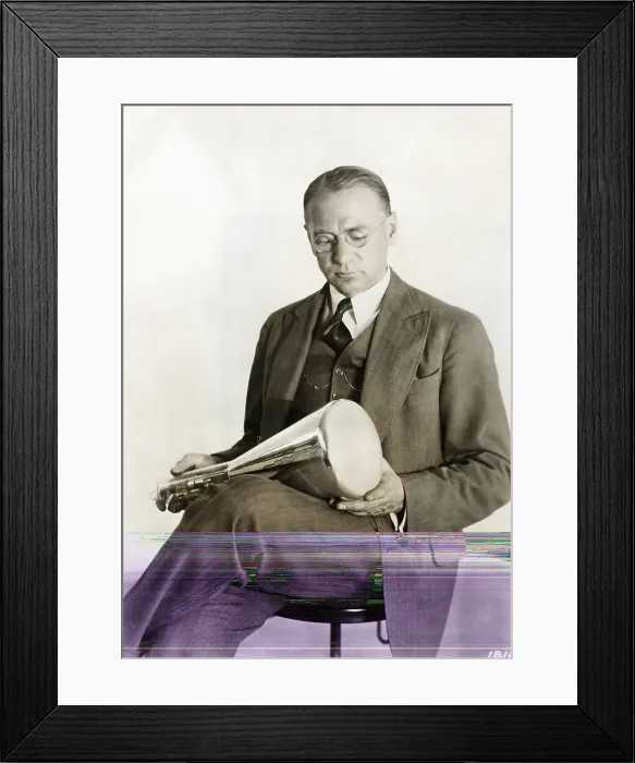 Framed Print : Vladimir Zworykin Seated W / Cathode Ray T Framed Print : Vladimir Zworykin Seated W / Cathode Ray T