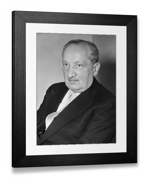 Framed Print : Martin Heidegger Framed Print : Martin Heidegger