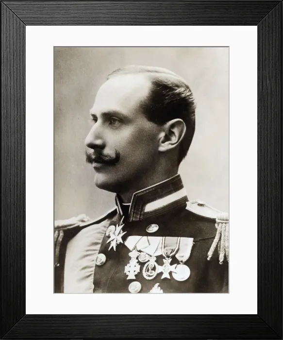Framed Print : Profile Head / Shoulders Port. Haakon Vii Framed Print : Profile Head / Shoulders Port. Haakon Vii
