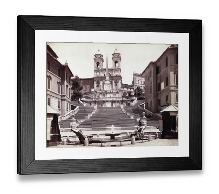 Framed Print : View Of Steps In Piazza Di Spagna Framed Print : View Of Steps In Piazza Di Spagna