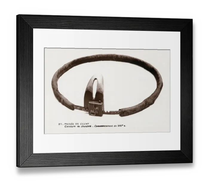 Framed Print : 17th-Century Chasity Belt Framed Print : 17th-Century Chasity Belt