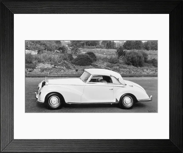 Framed Print : Parked Mercedes-Benz Convertible / 1940S
