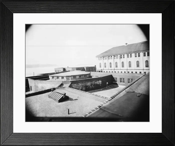 Framed Print : Death House &Exercise Yard Atop Singsing Framed Print : Death House &Exercise Yard Atop Singsing