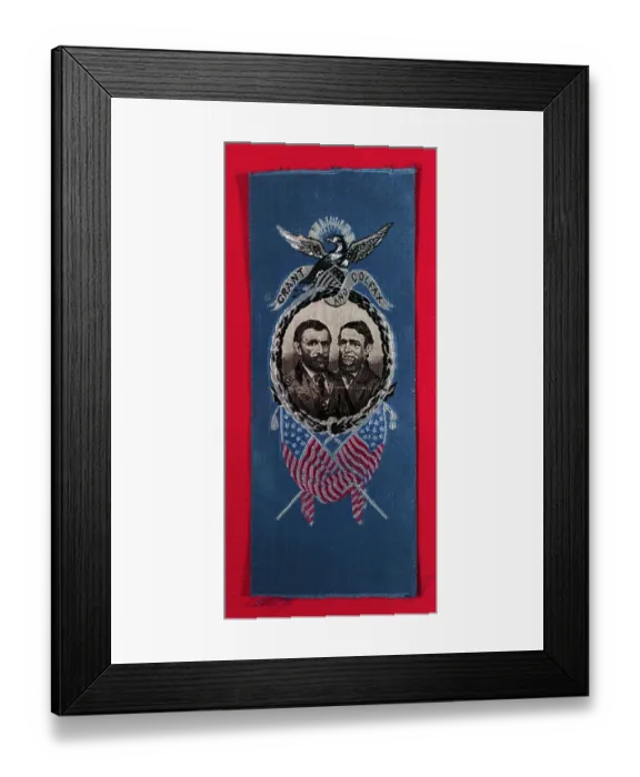 Framed Print : Grant-Colfax Election Ribbon Framed Print : Grant-Colfax Election Ribbon