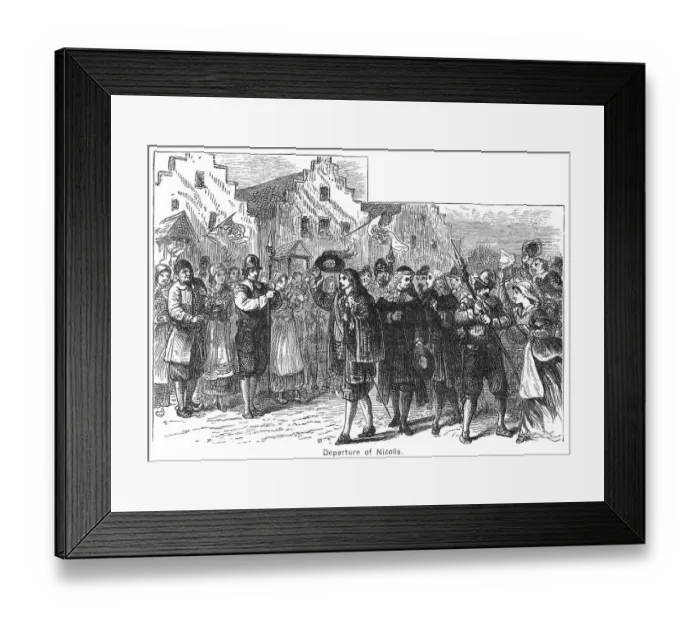Framed Print : Governor Richard Nicolls